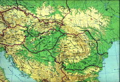 Harta Fizica a Europei de Est